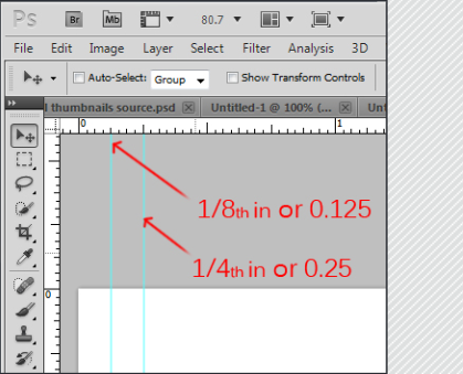 setting bleed lines in photoshop