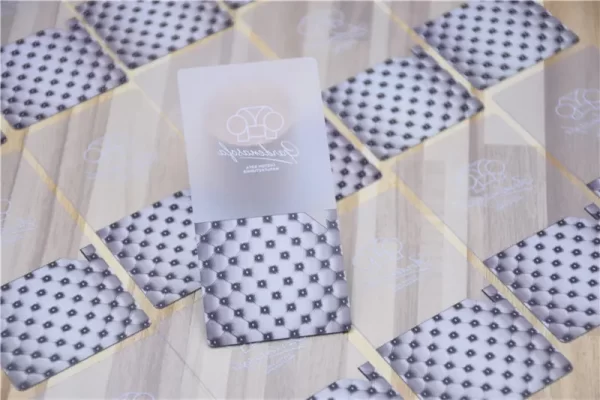 Plastic Frosted Cards